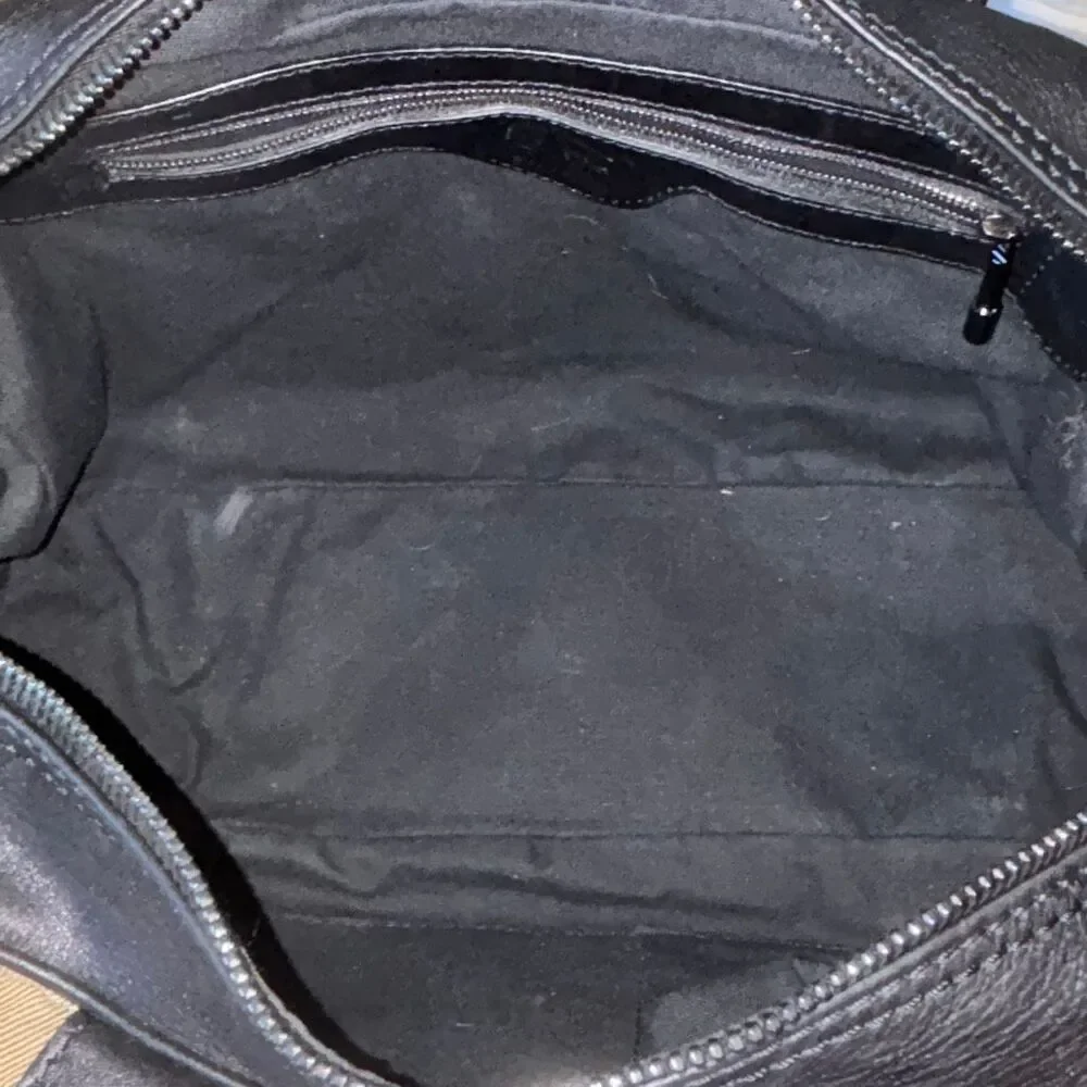 Burberry Knight Bag Purse Satchel signature nova house check XL leather/canvas - Picture 7 of 15